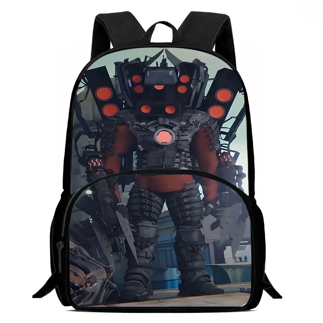 Kids Backpacks Boys and Girls Student Birthday Gift Child Skibidi Toilet School Bags Large Capacity Camping Durable Rucksack 5