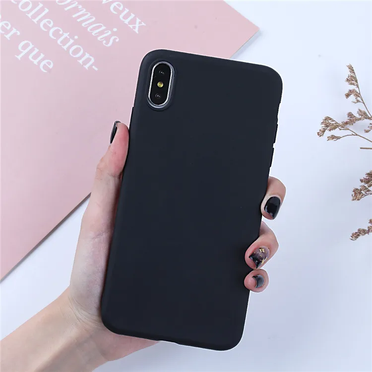 Luxus Soft Back Matt Farbe Fall für iPhone x xr xs max Handy hülle für iPhone 10 x r x s Max Silikon Rückseite Hüllen – Detail 9