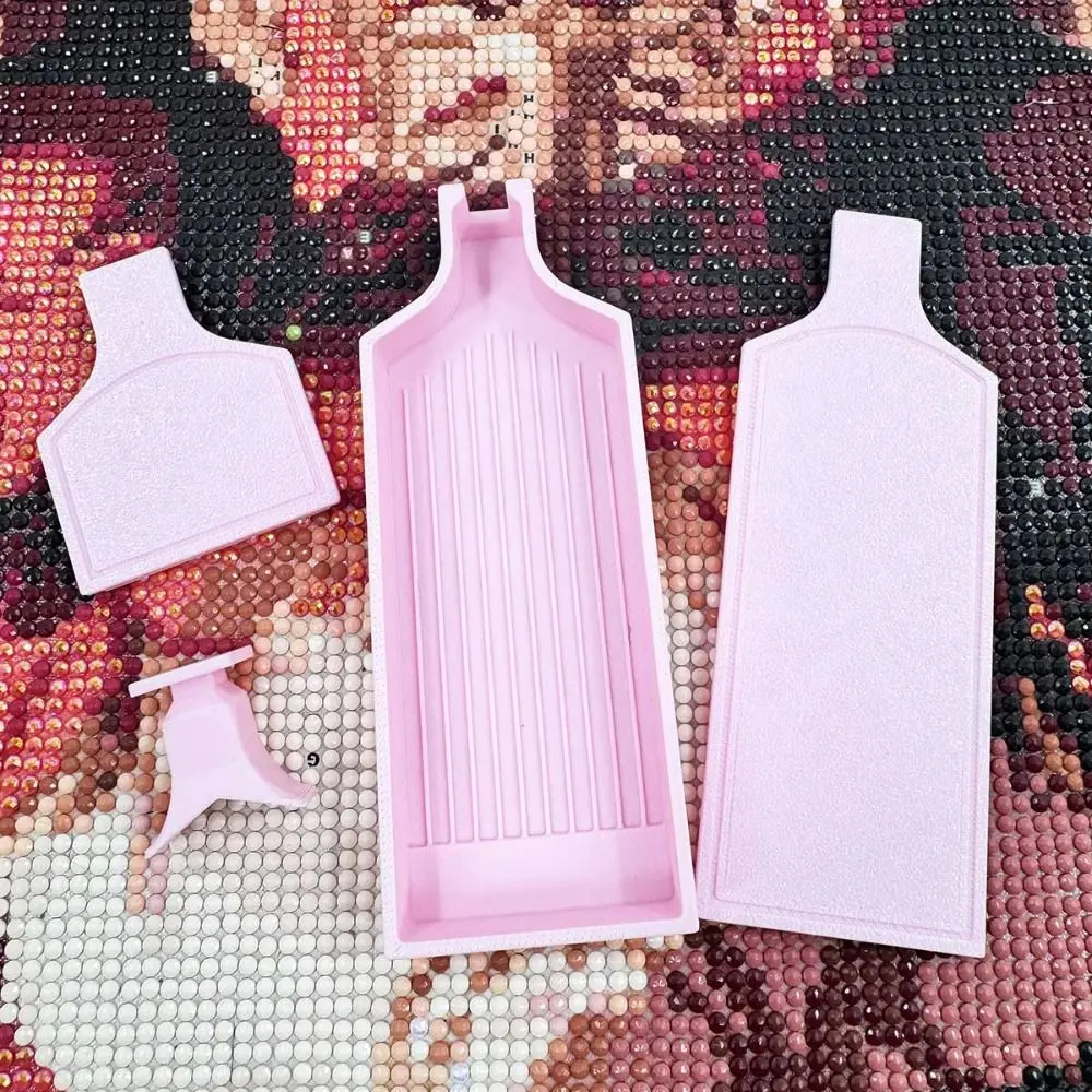 DIY Craft 2in1 Large Diamond Painting Tray Embroidery Large Capacity Beads Sorting Storage Tray With Cover Beading Plates