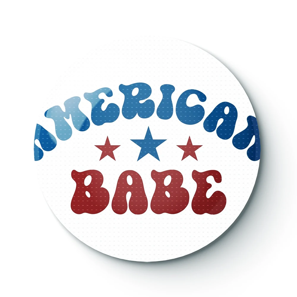 

4TH OF JULY 080 Buttons Brooches Pin Jewelry Accessory Customize Brooch Fashion Lapel Badges