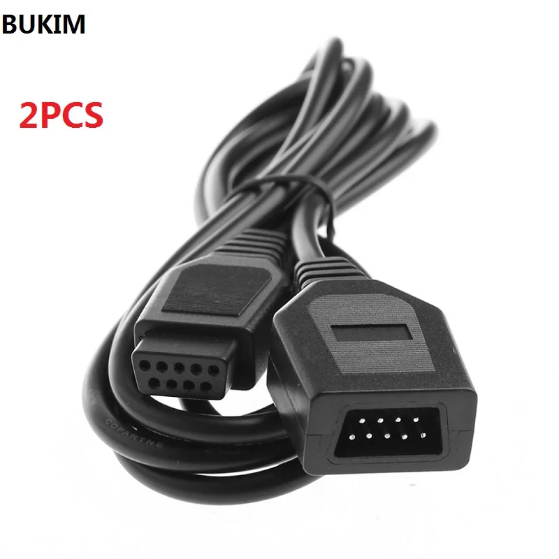 Bukim2 Pcs 9 Pin 1.8M/6Ft Cavo Di Prolunga Per Sega Genesis 2 Controller Impugnatura
