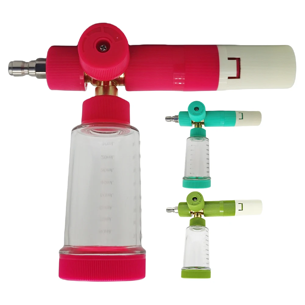 100ml 물 거품 포트, 1/4인치 퀵 커넥터 비누 거품 스프레이 병, 자동차 세차용 폼 스프레이어 (SUV 포함)