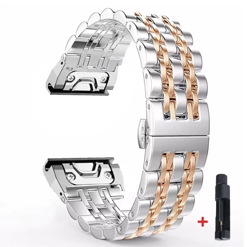 Premium Stainless Steel QuickFit Watch Band – 22mm & 26mm Adjustable Bracelet