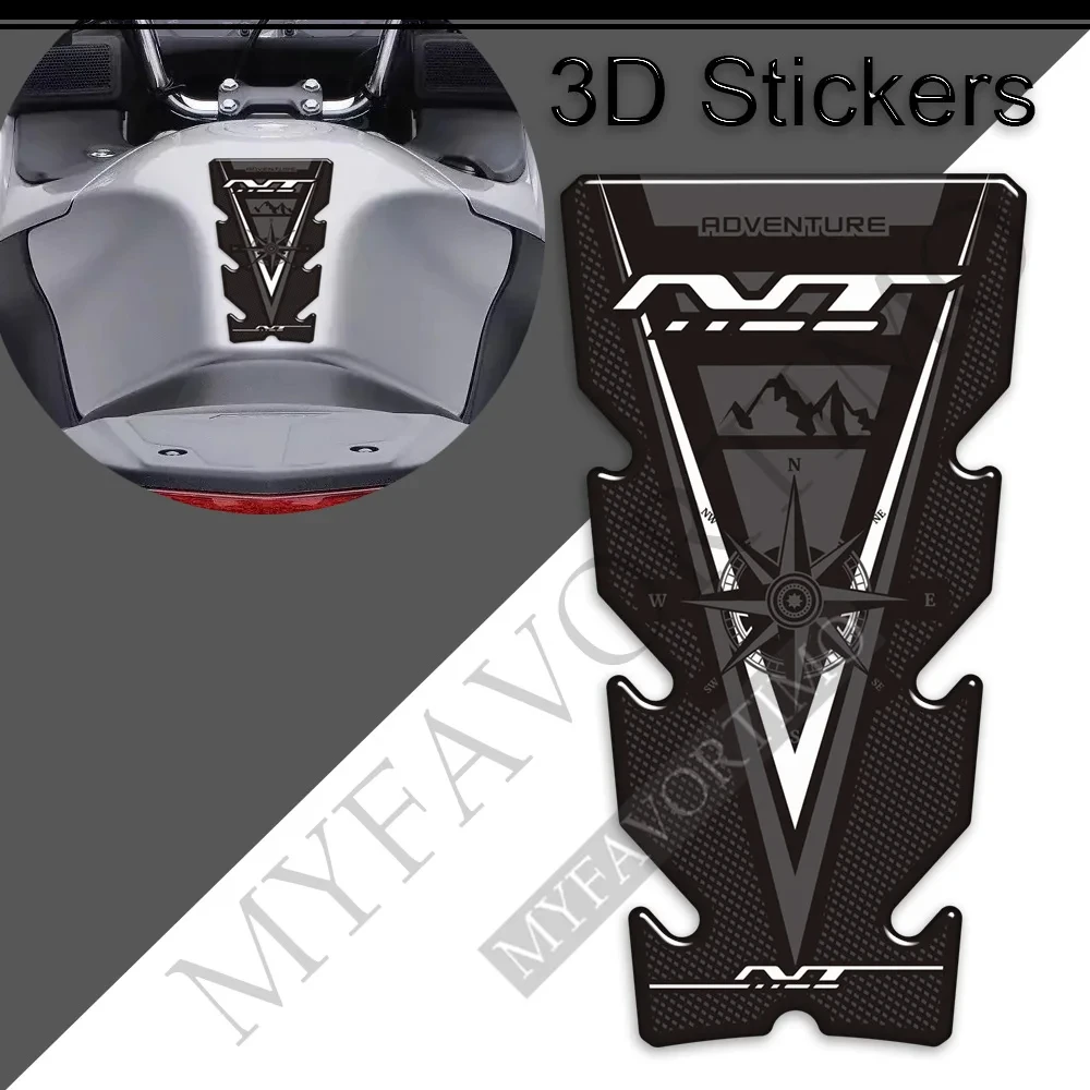 For Honda NT 650 700V 1000 1100  Adventure Stickers Decals Protector Tank Pad Gas Fuel Oil Kit Knee Motorcycle Stickers 6061 t6 aluminum alloy for 1983 1986 honda magna sabre vf 700 750 vf 1100 cnc carb fuel gas tubes kit