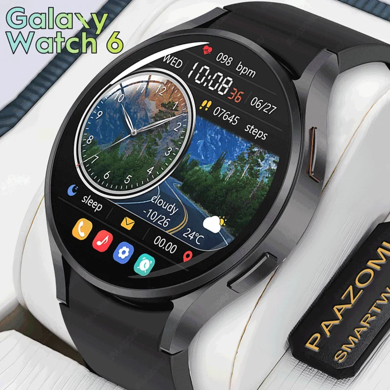 

For Samsung Gala/y Watch 6 Pro Smartwatch Men NFC Bluetooth Call GPS Sport Fitness Tracker Women Waterproof Smart Watch 2023 New