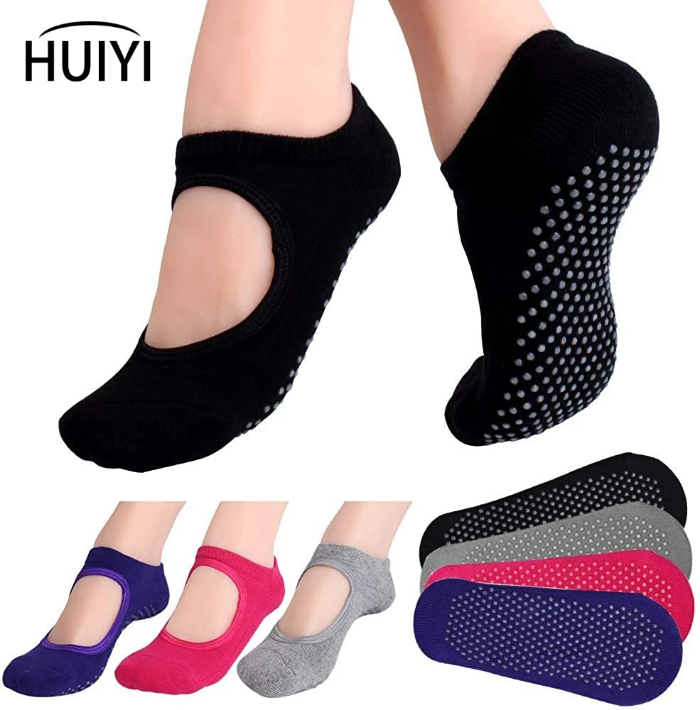 Yoga Socks for Women Non Slip Grip Socks for Pilates Barre Ballet Dance  Home& Hospital with Sticky Grips|Yoga Socks| - AliExpress