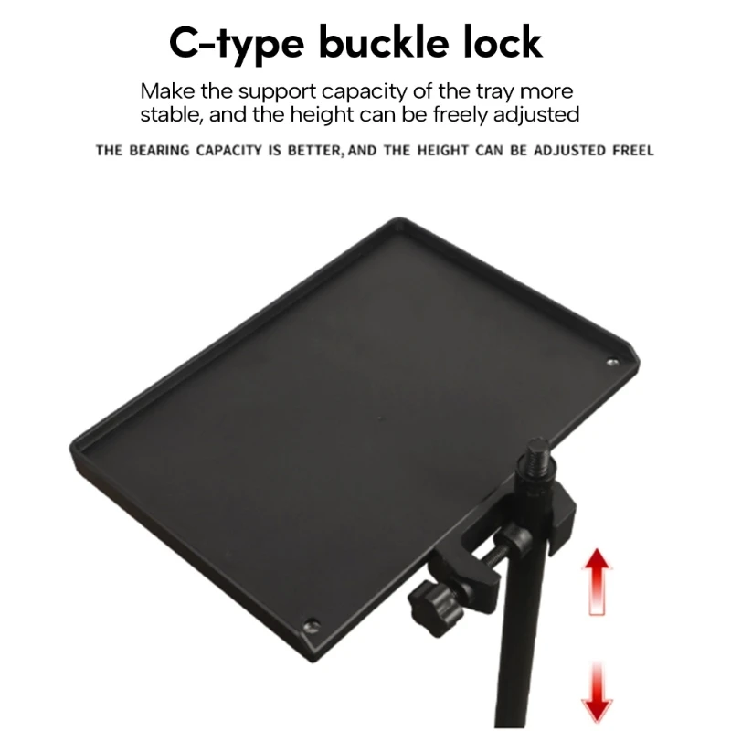 Microphone Stand Plastic Sound Card Trays Clip to Microphone Stand Tripod Live Mic Holder Accessories Projector Holder 20*14cm 24*17.5cm