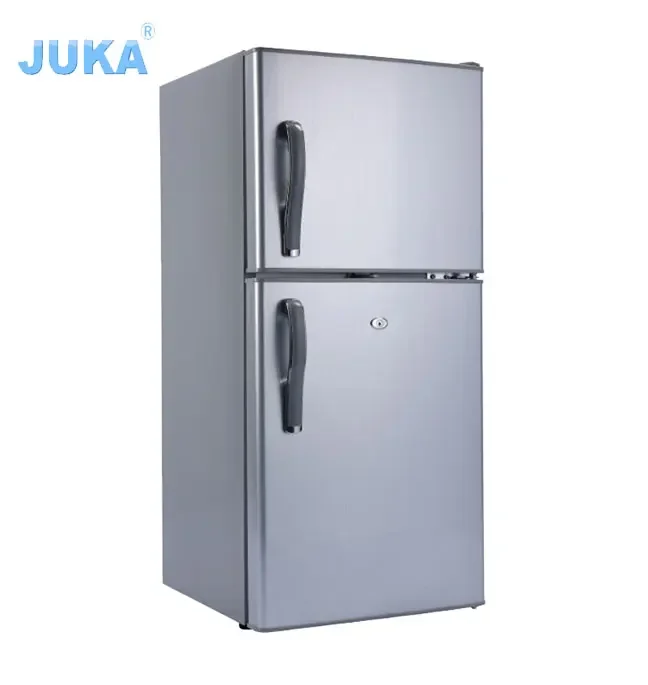 Juka BCD-118L Two Doors Solar Powered Refrigerator DC 12V,Solar Panel,Battery,Controller