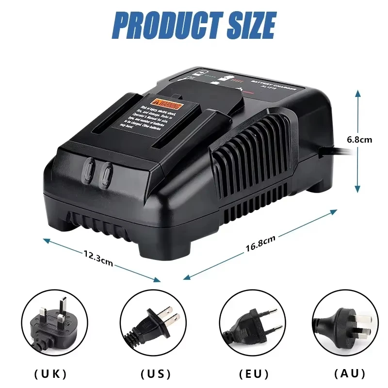 High-Quality Fast Charging 18V Lithium Battery Charger, 2A