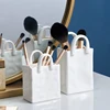 Nordic Creative Shopping Basket ceramic mini Vase Bag Decoration Simple Dried Flower Arrangement Vases Table Decor mini pots Art 4