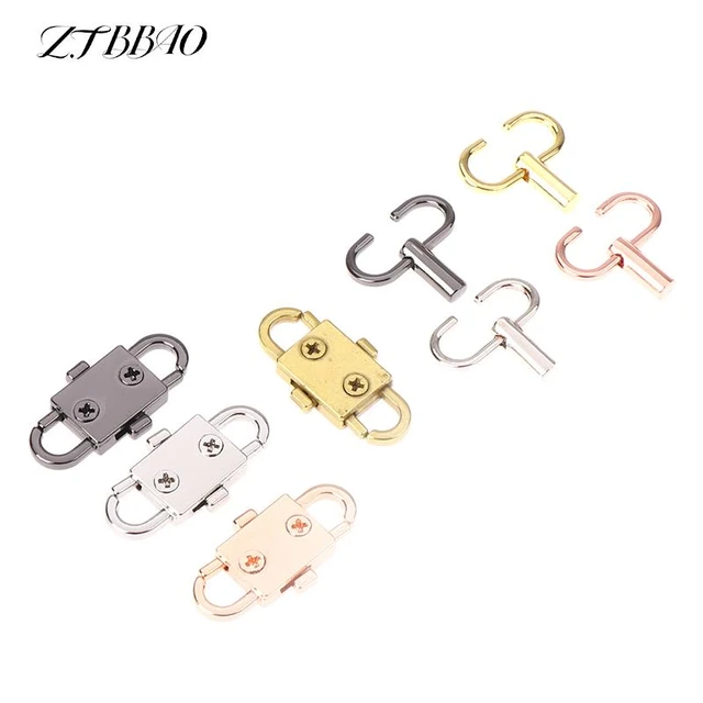 1/4pcs Length Shorten Handbag Chain Strap Adjustable Metal Buckle