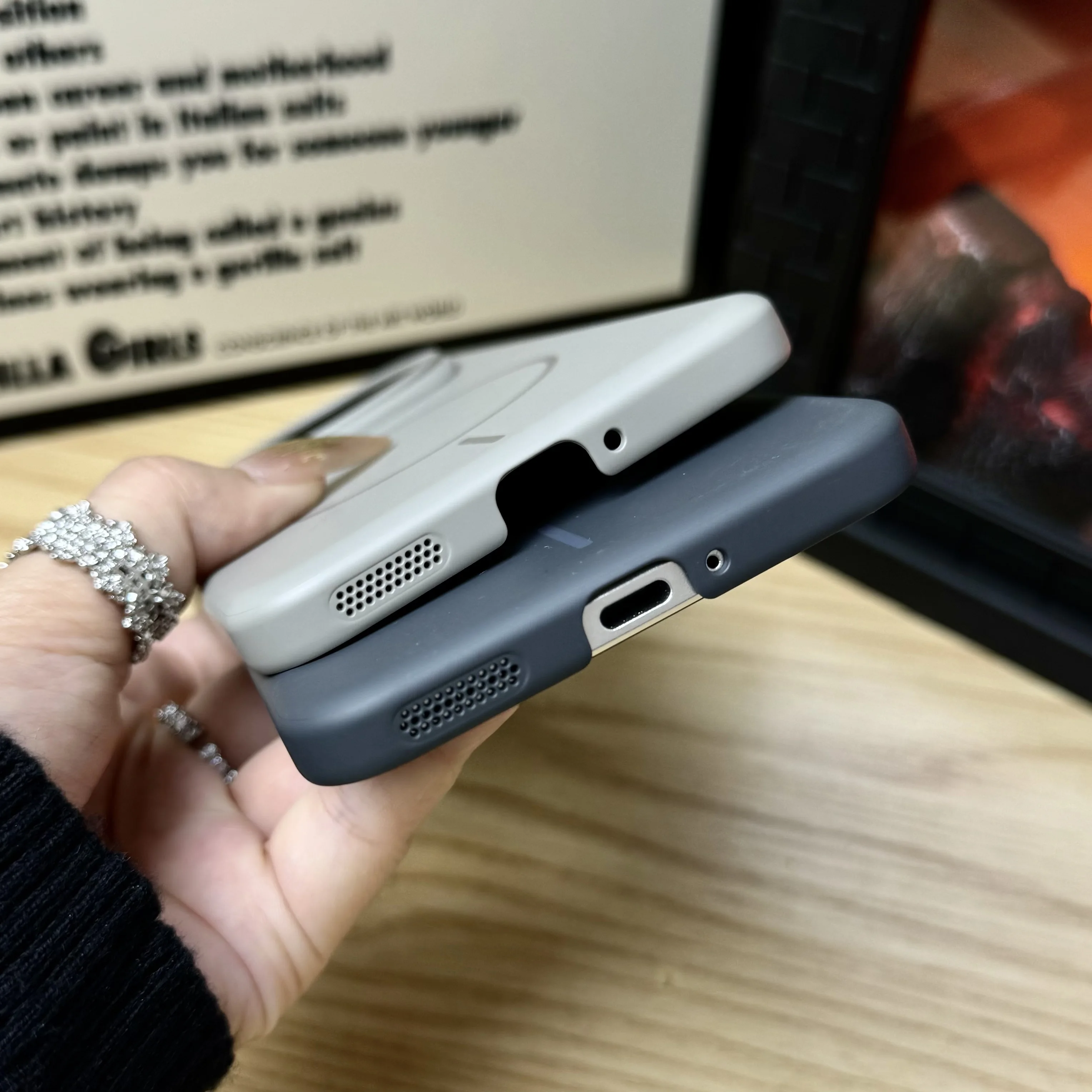 Enhanced Magnetic Ultra-Thin Matte Case for Wireless Charging - Colorful Hard PC Finish
