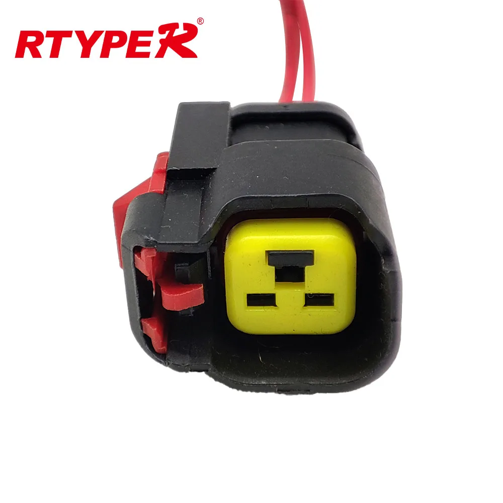 

1Set For NTK 1P1580 ABS Wheel Speed Sensor Connector 2Pcs Car Socket Fuel Injector Connector Female With Cable For Chevrolet Maz