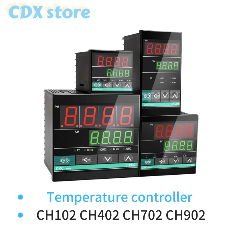 

Thermostat CH102 CH402 CH502 CH702 CH902 Intelligent Temperature controller Universal input PID short shell