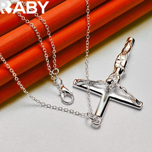 Collana con croce gotica in strass argento / Acciaio inossidabile / Y2K Goth Grunge Alt Punk - Italia Collana con croce gotica in strass argento / Acciaio inossidabile / Y2K Goth Grunge Alt Punk - Italia