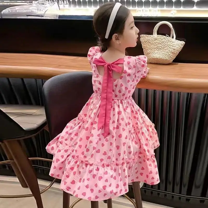 

Girls Dress New Summer Kids Clothes Fashion Girl Children's Princess Floral Dress Girl Size 2 3 4 5 6 7 8 9 10 11 12 Years Old