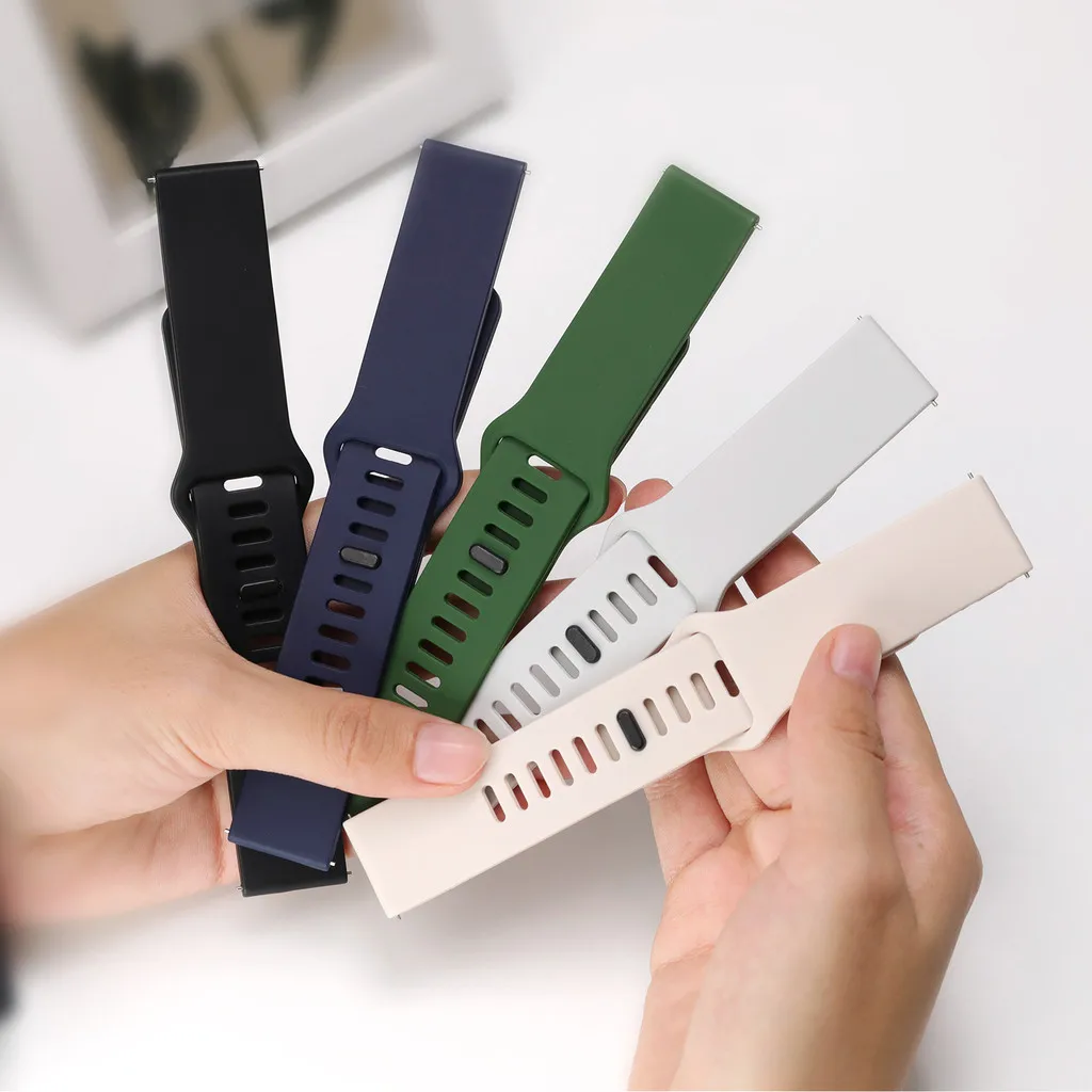 Premium Silicone Sport Strap for Smartwatch - Durable and Comfortable Wristband Accessory