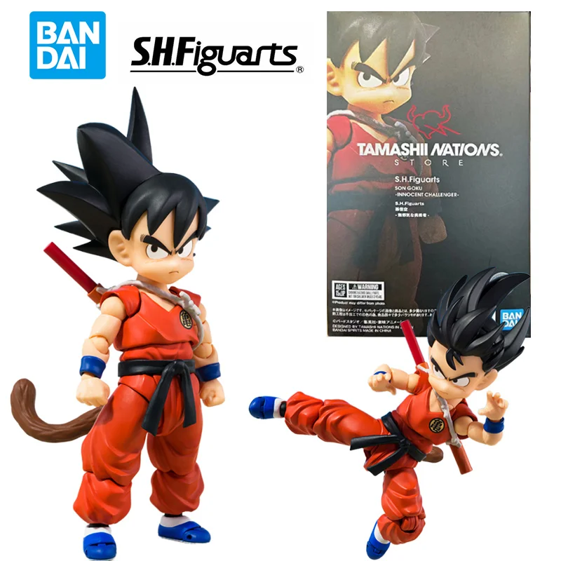 

Фигурка героя мультфильма Bandai S.H. Фигуртс Сон Гоку невинный челлендер Драконий жемчуг 16 см аниме Оригинальная фигурка модель игрушка подарок коллекция