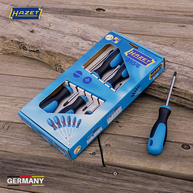 Germany Original Screwdriver Tools Set,HAZET 810/6 Slotted Cross