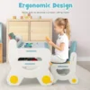 Kids Table and Chair Set, Plastic Children Activity Table with Chair, Toddler Table and Chair Set for Reading,Drawing,Snack Time 3