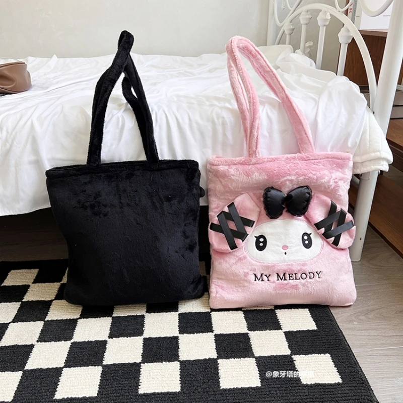 Sanrio Cute Lolita Kuromi My Melody Handbag Plush Bag Lovely