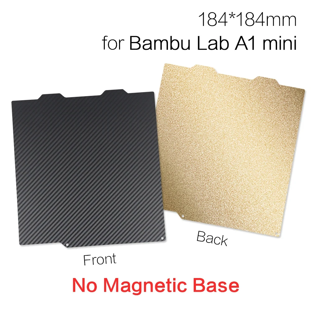 PEI-Platte für Bambu Lab A1 Mini Bauplatte 3D-Drucker PEY PEO PET H1H Platte 184x184mm Federstahl-Blatt für Bambu A1 Mini – Detail 2
