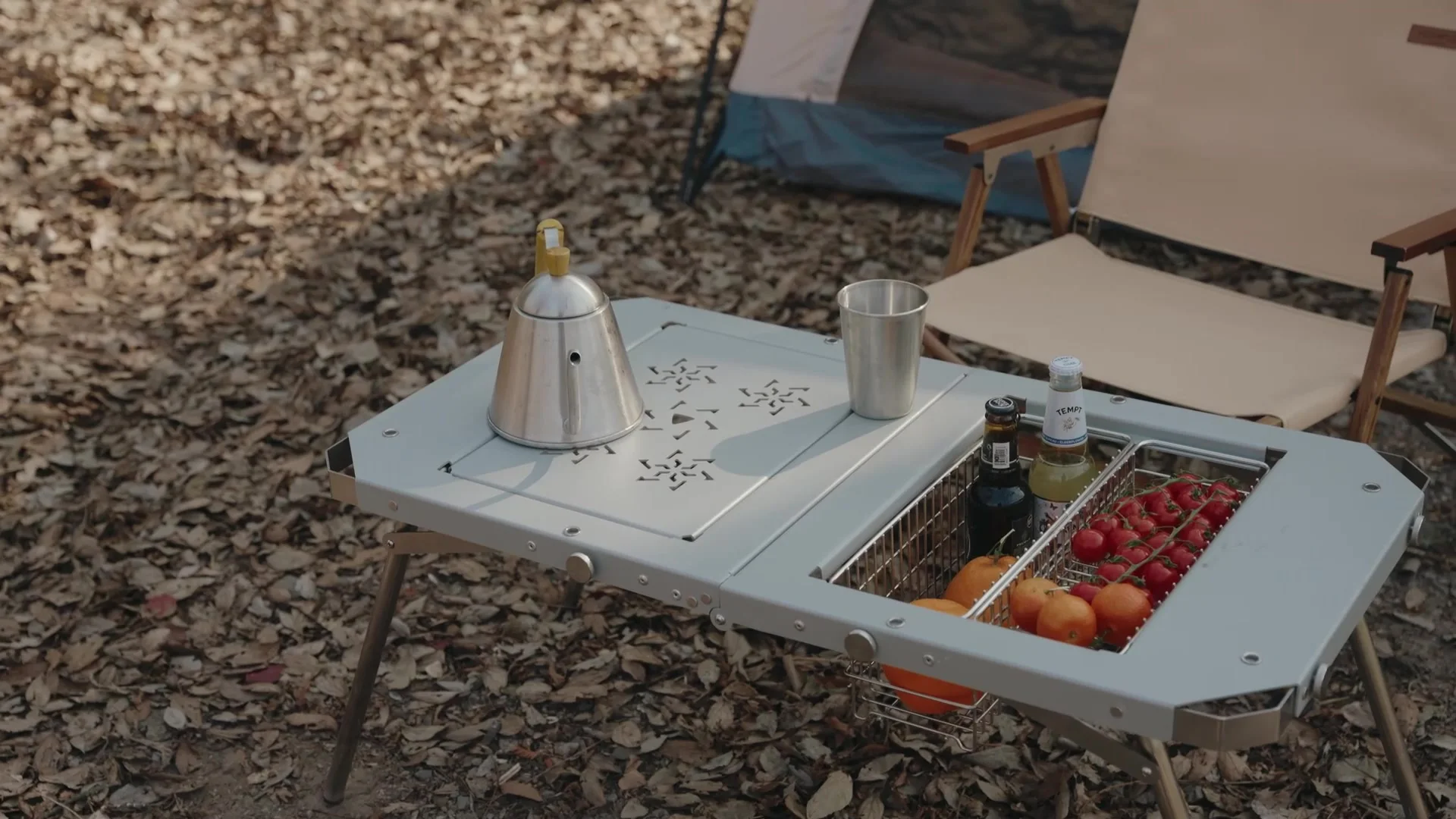 Table De Camping Pliante Tactique IGT – Multifonction En Alliage D'Aluminium – Neuve