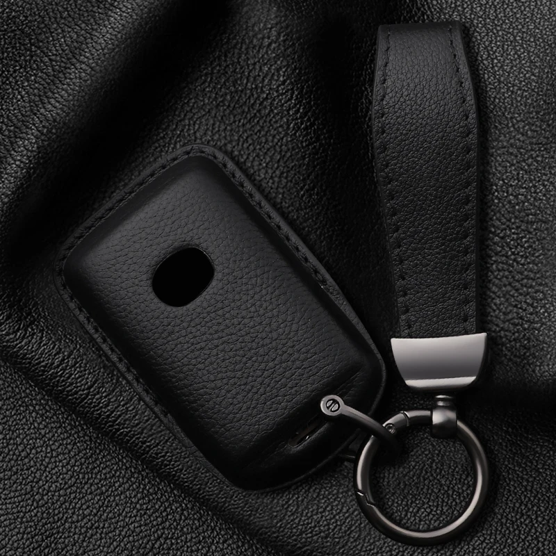 leather Car Remote Key Case Cover Shell For Mazda 3 Alexa CX30 CX-4 CX5 CX-5 CX8 CX-8 CX-30 CX9 CX-9 Protector Fob Accessories