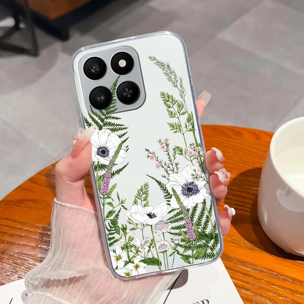 Cute Panda Cartoon Pattern Transparent Soft TPU Silicone Phone Case - Lightweight Bumper