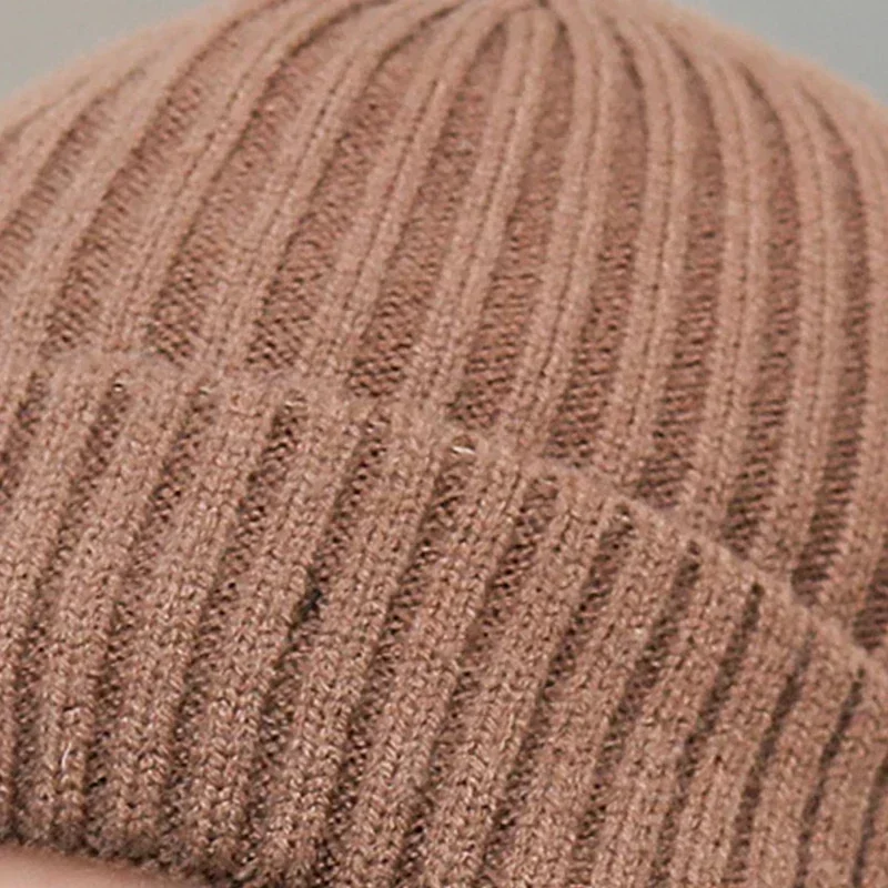 Winter warm Knitted Hat plush Ear protection Outdoor Cycling Comfortable Windproof Dust-proof Coldproof wool Men's Pullover hat