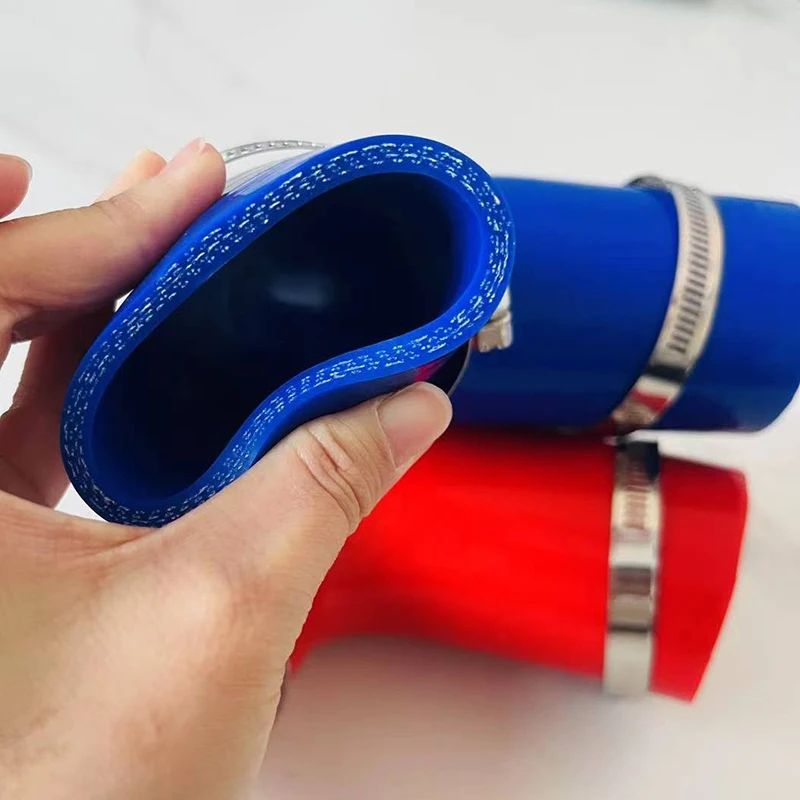 Silicone Tube 90 Degree Reducer Silicone Flexible Hose Variable Diameter Air Intake High Pressure 2 clamp