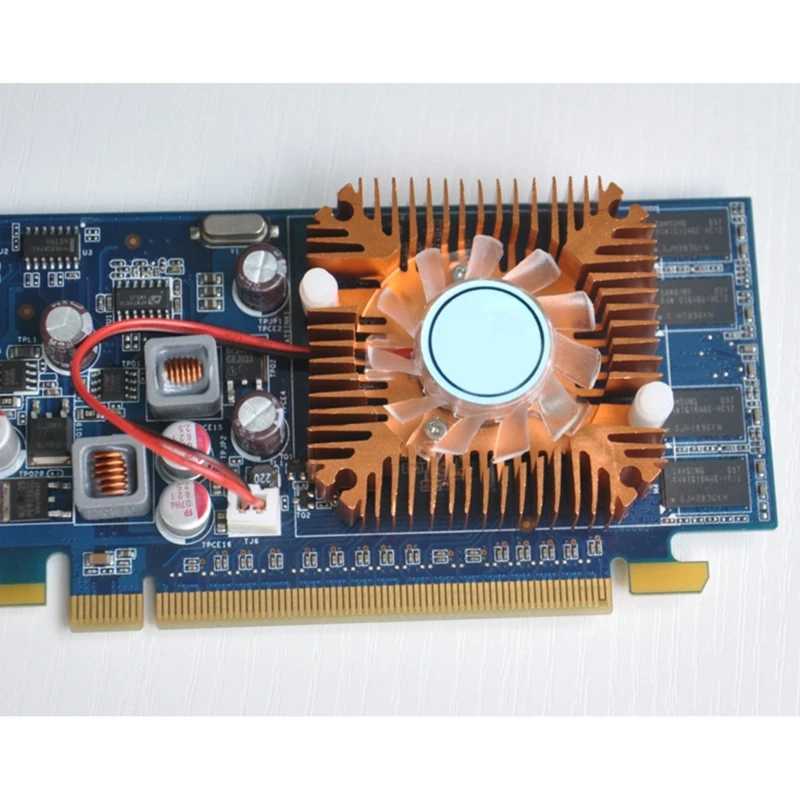 1W 3W 5W 10W 고전력 컴퓨터 CPU 그래픽 방열판 냉각기 5.5cm 구멍 간격 라디에이터 용 팬이있는 알루미늄 방열판
