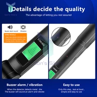 DM3005A Professional Metal Detector Handheld Pinpointer Alarm High Sensitivity Scanner Security Checker Gold Finder Digger 2