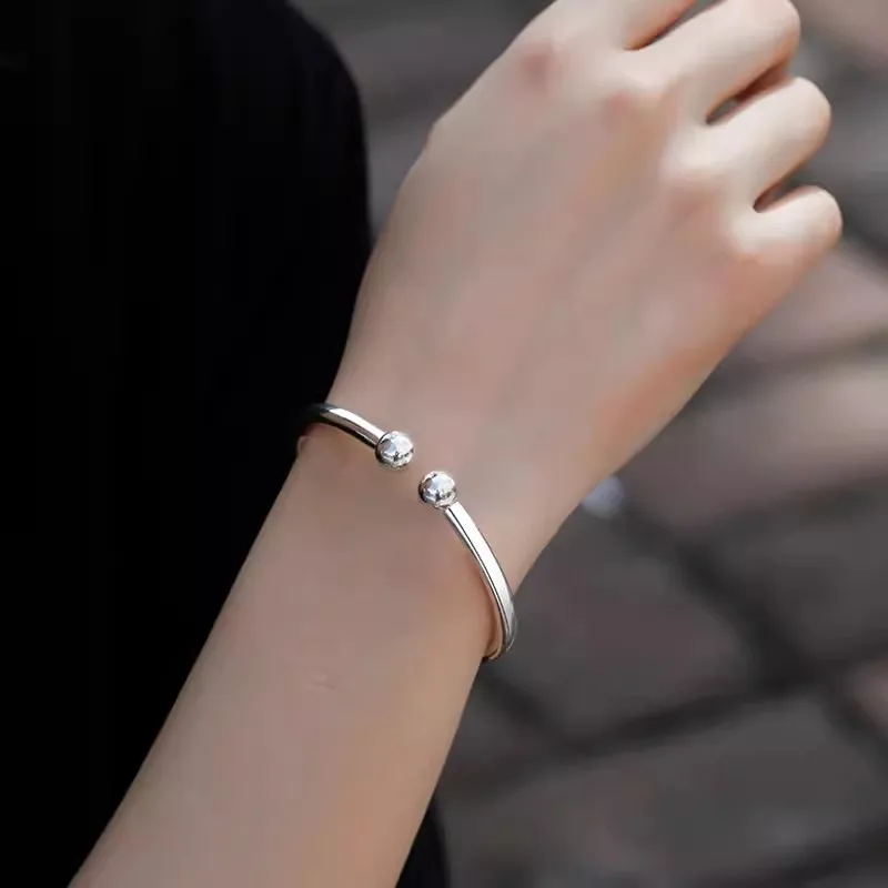Elegant Handmade 925 Sterling Silver Adjustable Weaving Bracelet