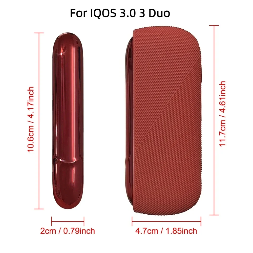 16가지 색상의 실리콘 커버 + IQOS 3 듀오 케이스용 사이드 커버 IQOS 3Duo Funda용 IQOS 3 액세서리용