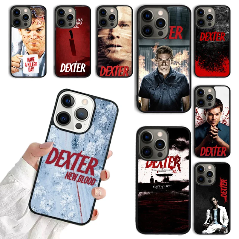 Tv Show Dexter Morgan Custodie Per Cellulari Cover Per Iphone 15 14 12 13 Mini 11 Pro Max Xr Xs Apple 6 7 8 Plus Se2020 Coque