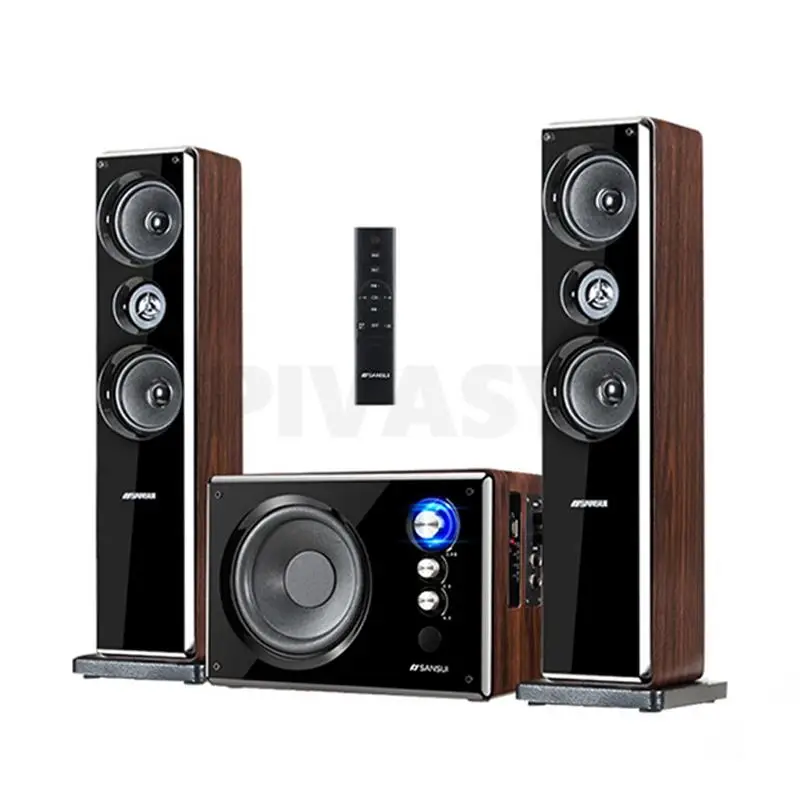 

6.5 Inch High Power Bluetooth Speaker Three-Way Stereo Sound Subwoofer Speaker 2.1 Home Theater System Audio Set 30W Sound Box