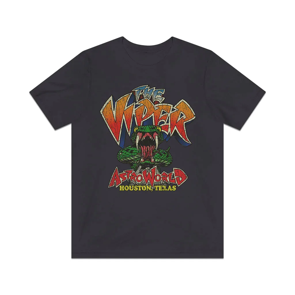 The Viper Roller Coaster 1989 T-Shirt Da Uomo Vintage A Maniche Lunghe O Corte