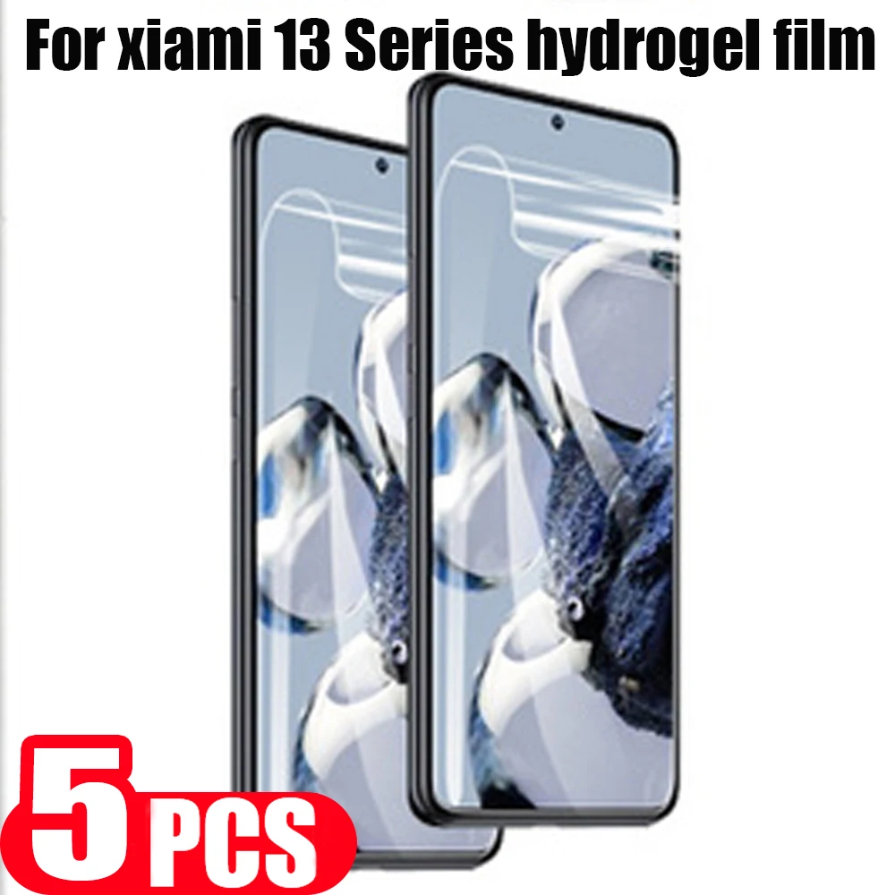 

5pcs for xiaomi 13 12 lite NE 11 pro 10 Ultra Hydrogel film 12s 12x 12T 11i 11x 11T 10T 10s screen protector Not Glass HD film