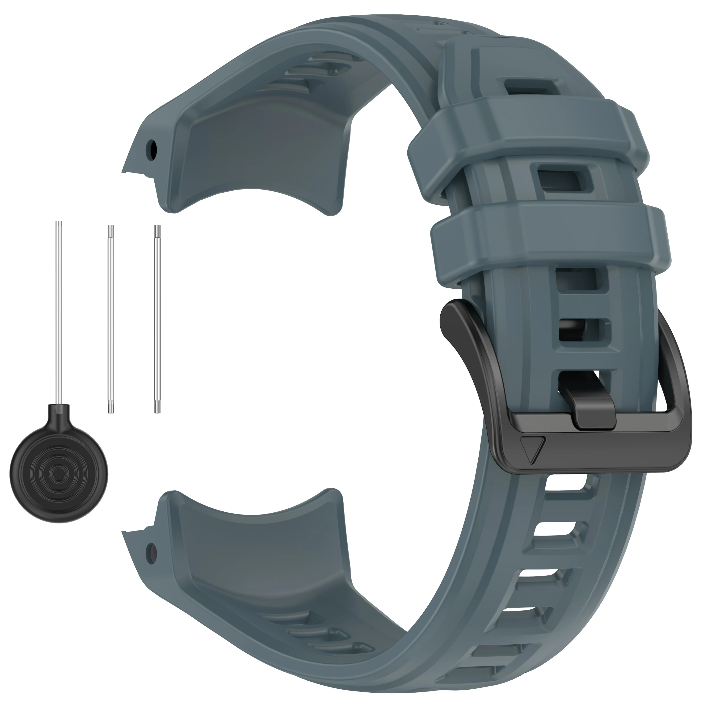 Breathable Sporty Silicone Loop Watch Strap - 22/26MM