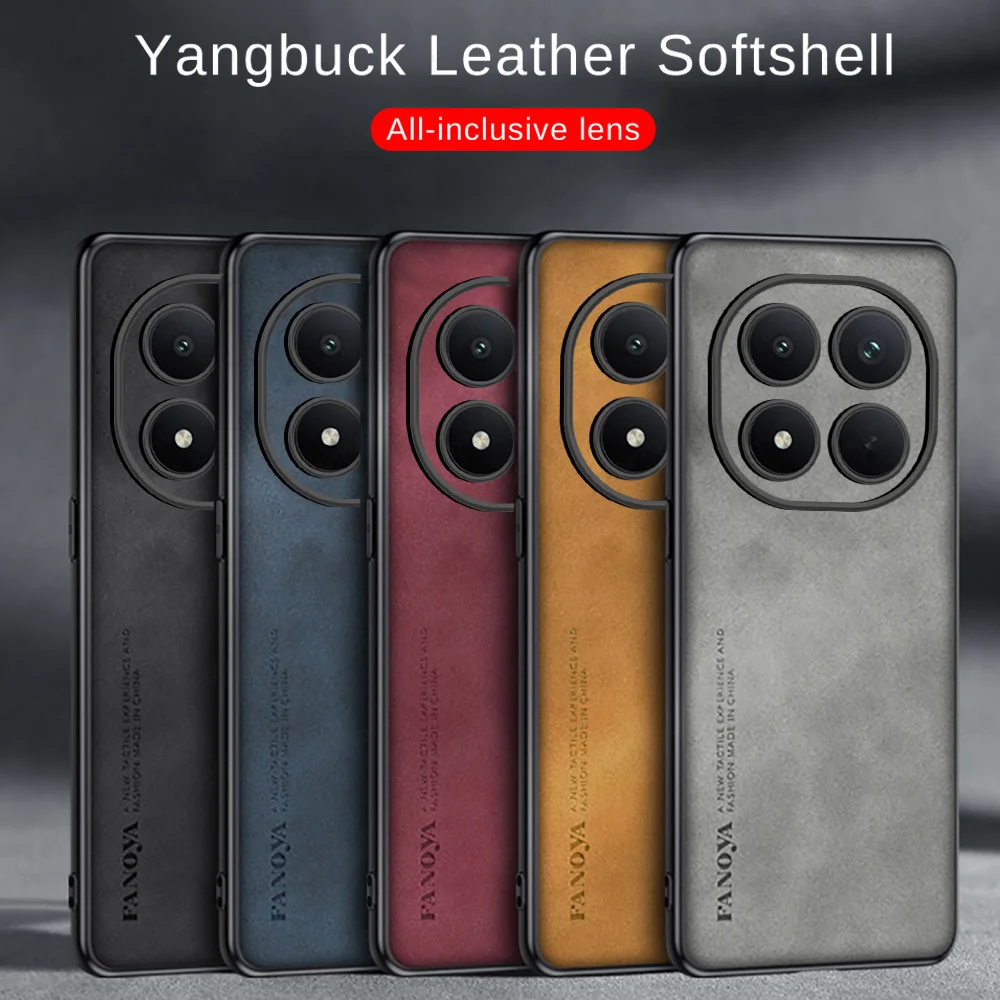 Luxury Sheepskin Leather Silicone Protection Back Cover