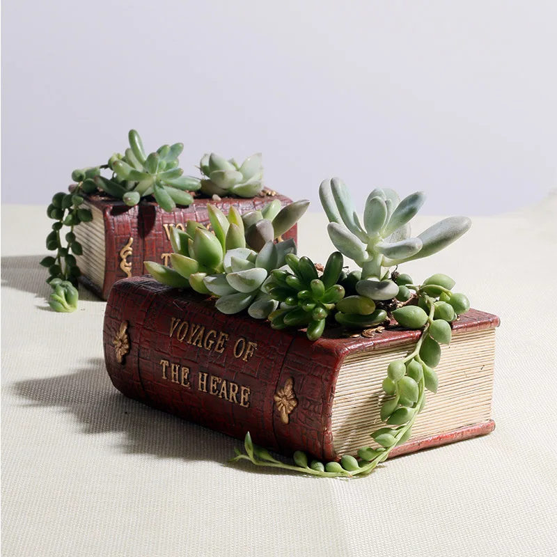 

European Style Flower Pots Creative Home Decor Computer Desk Accessories Resin Crafts Simple Living Room Table Ornaments Gifts