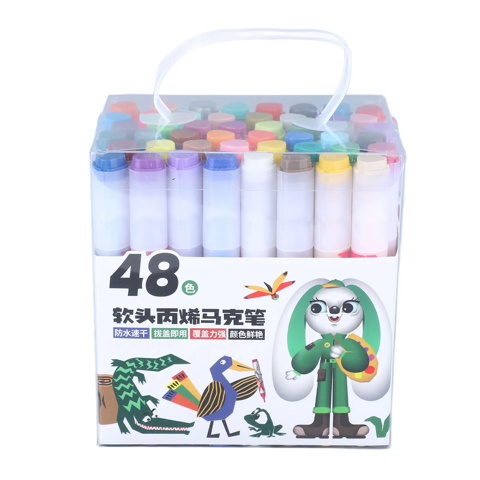 

Acrylic Paint Markers Acrylic Paint Pens Multi Purpose Water Based Assorted Colors Soft Tip Waterproof for Family