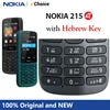 Nokia 215 4G Mobile Phone Dual SIM Cards FM Radio 1150mAh Standby Time Feature Phone with Hebrew Keyboard New And Original 100% 1