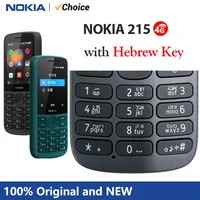 Nokia 215 4G Mobile Phone Dual SIM Cards FM Radio 1150mAh Standby Time Feature Phone with Hebrew Keyboard New And Original 100% 1