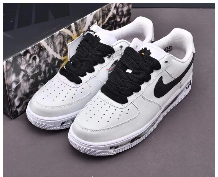 Individual Pattern High-top Canvas Sneakers AF1 Shoelaces Little Daisies Cartoon Printing Fashion Women Men Shoelaces Dropship