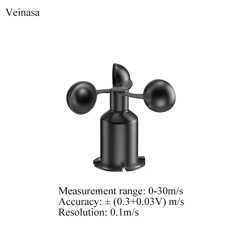 Anemometro Arduino RS485 모드버스 센서, 초음파 풍속계, Veinasa 풍속 및 풍향 센서