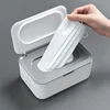Portable Tissue Storage Box with Lid Dustproof Cover  for Wet Wipes Dispenser Home Office Mask Storage Box Sealed Organizer 5