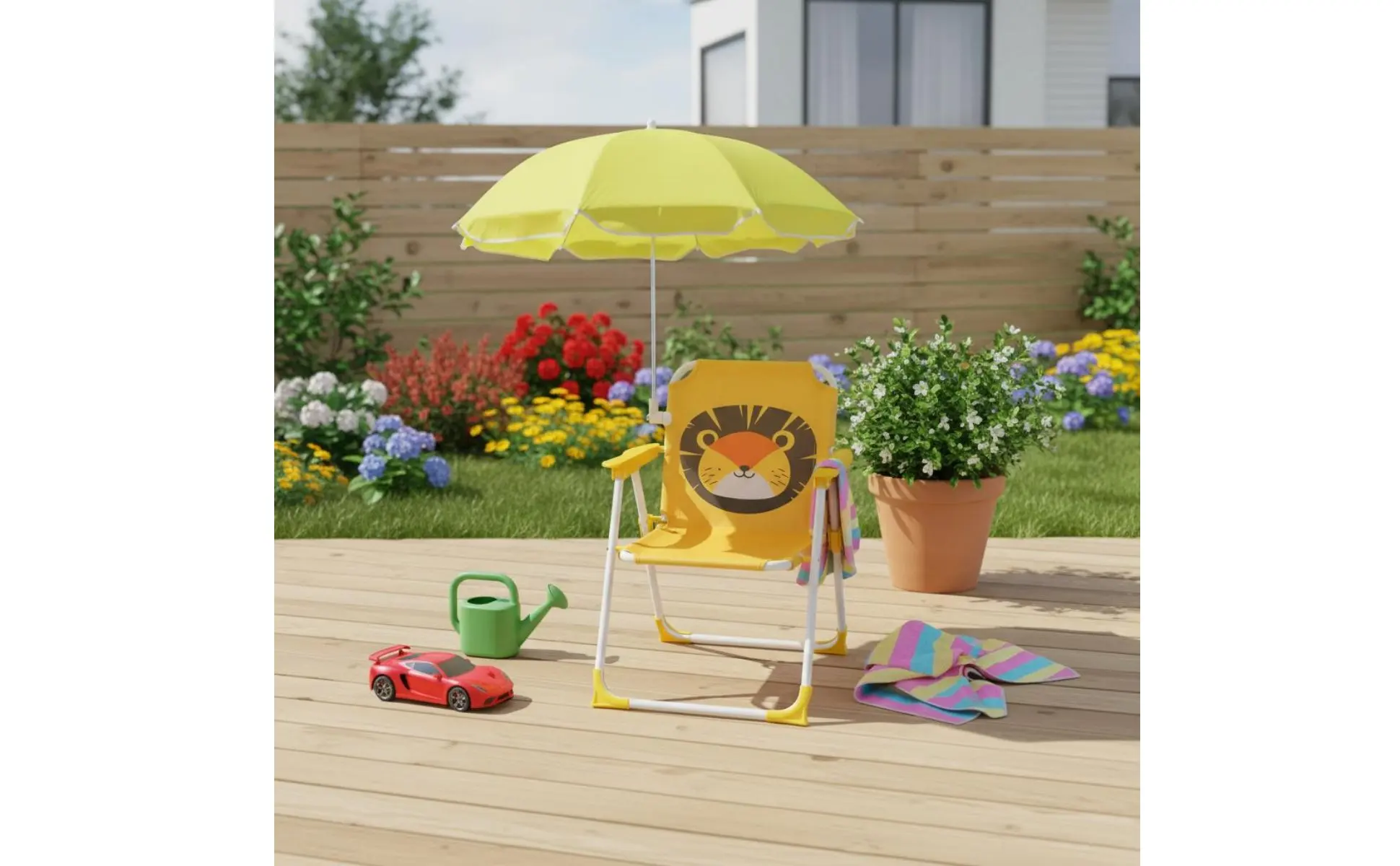 Children's Portable Chair with Sun Shade Foldable Kids Beach Chair with Umbrella Lightweight Sturdy Metal Frame for Patio Children's Portable Chair with Sun Shade Foldable Kids Beach Chair with Umbrella Lightweight Sturdy Metal Frame for Patio