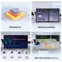 Junsun 7 "беспроводной автомобильный радиоприемник CarPlay Android Auto для Fiat 500 2007 2008 2009 2010-2015 GPS стерео мультимедийный Wi-Fi 4G 8 ядер RDS — изображение 4